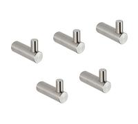 BVL Brushed Towel Hooks, 5 Packs Coat Hooks Heavy Duty, 304 Stainless Steel Wall Hooks Bathroom Hooks
