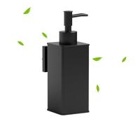 BVL Wall Soap Dispenser Black 240 ml Metal Waterproof