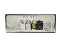 Bvlgari Miniatures For Him Gift Set 5ml Pour Homme EDT + 5ml Man Rain Essence EDP + 5ml Man Wood Essence EDP + 5ml Man In Black EDP