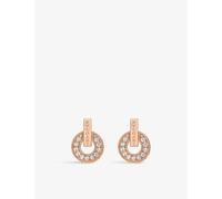 Bvlgari Bvlgari Bvlgari 18ct Rose-Gold and Diamond Earrings Rose Gold 1 Size