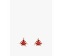 Bvlgari Bvlgari Divas' Dream 18ct Rose-Gold, 0.10ct Diamond and Carnelian Earrings Rose Gold 1 Size