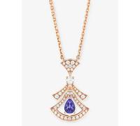 Bvlgari Bvlgari Divas' Dream 18ct Rose-Gold, 0.46ct Brilliant-Cut Diamond and Tanzanite Pendant Necklace Rose Gold 1 Size