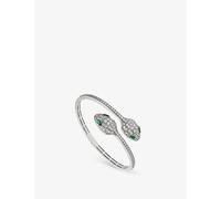 Bvlgari Bvlgari Serpenti 18ct White-Gold and 1.72ct Brilliant-Cut Diamond Bangle Bracelet White Gold L