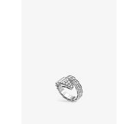 Bvlgari Bvlgari Serpenti 18Kt White-Gold and Diamond Ring White Gold XL