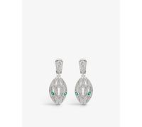 Bvlgari Bvlgari Serpenti Seduttori 18ct White-Gold, Emerald and Diamond Earrings White Gold 1 Size