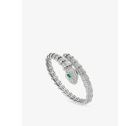 Bvlgari Bvlgari Serpenti Tubolari 18ct White-Gold, 3.89ct Diamond and 0.26ct Emerald Bracelet White Gold M