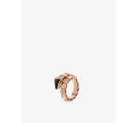 Bvlgari Bvlgari Serpenti Viper 18ct Rose-Gold, 0.75ct Brilliant-Cut Diamond and Onyx Ring Rose Gold S