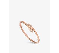 Bvlgari Bvlgari Serpenti Viper 18ct Rose-Gold and 0.47ct Diamond Bracelet Rose Gold L