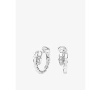 Bvlgari Bvlgari Serpenti Viper 18ct White Gold and 0.18ct Diamond Hoop Earrings White Gold 1 Size