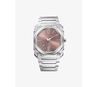 Bvlgari Mens Bvlgari Octo Finissimo Stainless-Steel Automatic Watch Silver 1 Size