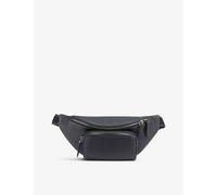 Bvlgari Womens Bvlgari Logo-Embossed Leather Belt Bag Black