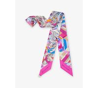 Bvlgari Womens Bvlgari Polychroma Shelley Printed Silk-Twill Scarf Multicolor 1 Size