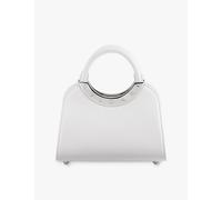Bvlgari Womens Bvlgari Roma Mini Leather Top-Handle Bag White 1 Size