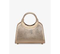 Bvlgari Womens Bvlgari Roma Mini Metallic-Leather Top-Handle Bag Light Gold 1 Size