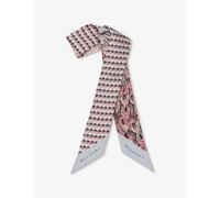 Bvlgari Womens Grey Heritage Mythology Mini Shelley Graphic-print Silk-twill Scarf 1 Size