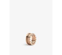 Bvlgari Womens Rose Gold B.zero1 18ct Ring 52mm