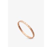 Bvlgari Womens Rose Gold B.zero1 18ct Rose-gold and 0.44ct Round Brilliant-cut Diamond Bangle Bracelet S