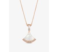 Bvlgari Womens Rose Gold Diva’s Dream 18ct 0.28ct Round-cut Pavé Diamonds and Mother-of-pearl Necklace 1size