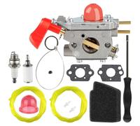 BVM200FE Carburetor Kit for Poulan 545081857 Carb Craftsman Leaf Blower 358794770 358794780 358794765 Replace ZAMA C1U-W43 C1U-W43C C1U-W43B with Air Filter