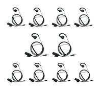 BVMAG C Shape Headset with PTT Mic Compatible with Cobra Microtalk PX655 Cxt195 Cx112 PX650 ACXT1035r ACXT145 ACXT545 RX385 RX685 Walkie Talkie Two Way Radio 10Pack