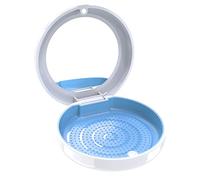 BVN Retainer Case with Mirror - Denture Box, Orthodontic Dental Storage Holder - White