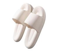 Bvn5kQ3dy Shower Slipper Comfy Shower Slippers Unisex Lightweight Non Slip House Slides Indoor Outdoor Summer Pool Beach Sandals(White,Alpha Medium)