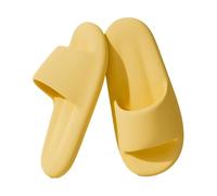 Bvn5kQ3dy Shower Slipper Shower Cloud Slides for Women and Men Non-Slip Thick Sole Slippers Soft Lightweight Bath Shoes for Indoor & Outdoor(Yellow,Alpha Medium)