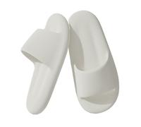 Bvn5kQ3dy Shower Slipper Shower Cloud Slides for Women and Men Non-Slip Thick Sole Slippers Soft Lightweight Bath Shoes for Indoor & Outdoor(White,Alpha Small)
