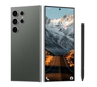 BVNA I24 Ultra Unlocked Phone 12+512GB,Built in Pen The Phone,Smartphone Battery 6800mAh 6.82" HD Screen,Android 14.0 with 128GB Memory Card Cell Phone,Face ID/5G/Fingerprint Lock/GPS (Green, 12+512)