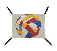 BVNMT Abstract Elements of Physical Activity Printed Canvas Pet Hammock - Breathable & Foldable for Cats, Dogs & Small Pets - Ideal for Home, Travel & Pet Hospital - 16.9 X 13 X 7.9in