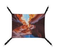 BVNMT Antelope Canyon Printed Canvas Pet Hammock - Breathable & Foldable for Cats, Dogs & Small Pets - Ideal for Home, Travel & Pet Hospital - 16.9 X 13 X 7.9in