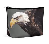 BVNMT Makeup Bag Portable Cosmetic Bag Large Capacity Travel Makeup Bag Storage Bag Cheetah Printed Toiletry Bag Suitable for Women And Girls, Eagle, One Size