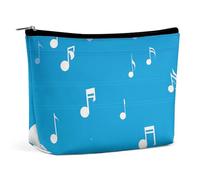 BVNMT Makeup Bag Portable Cosmetic Bag Large Capacity Travel Makeup Bag Storage Bag Multicolored Stripes Printed Toiletry Bag Suitable for Women And Girls, music note, One Size