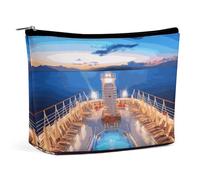 BVNMT Makeup Bag Portable Cosmetic Bag Large Capacity Travel Makeup Bag Storage Bag Peacock Flowers Printed Toiletry Bag Suitable for Women And Girls, Pool Party Cruise Ship, One Size