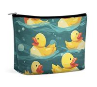 BVNMT Makeup Bag Portable Cosmetic Bag Large Capacity Travel Makeup Bag Storage Bag Rubber Ducks Printed Toiletry Bag Suitable for Women And Girls, Rubber ducks, One Size