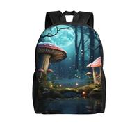 BVNMT Travel Laptop Backpack for Men Women,16 Inch Work Business Backpack | Laptop Bag Lightweight Heavy Duty Travel Rucksack Fantasy Mushroom Water Resistant Computer Bag