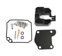 BVNZUFH 63V-W0093-00 Carburetor Repair Kit 63V-W0093-00-00 63V-W0093 for 2 Stroke 9.9HP 15HP Outboard Motor 63V-14301 6B4-14301-2