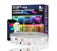 Bvokon 10M Outdoor LED Strip Light IP68 Waterproof,Outside RGB+IC Lights with App/Remote Control,Color Changing,Music Sync Rope Light for Balcony,Deck,Rooftop,Garden,Pool