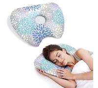 BVOKQUC Ear Piercing Pillow for Side Sleepers with Washable Cover Pillows with Holes for Ear Pain,Donut Pillow for Adults CNH Ear Pain Relief Pressure Sores Ear Pillow with Hole in Center