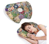 BVOKQUC Ear Piercing Pillow for Side Sleepers with Washable Cover Pillows with Holes for Ear Pain,Donut Pillow for Adults CNH Ear Pain Relief Pressure Sores Ear Pillow with Hole in Center