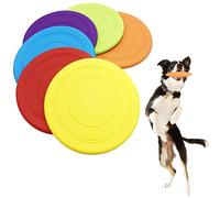 Bvrbaory 6 Pack Dog Flying Discs - Interactive, Soft Floating Saucer for Small, Medium Dogs - Safe on Teeth