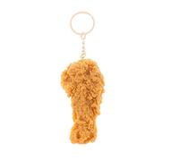 BVSPA New Fried Chicken Simulation Food Keychain French Fries Drumstick Chain Restaurant Client Christmas Gifts Key