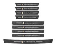 BVTEEY 9PCS Car Door Sill Protector for Alfa Romeo Giulia (952) 2022-, Carbon Fiber Rear Bumper Protective Film Anti-Trampling Protection Decorative Strips