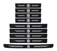 BVTEEY 9PCS Car Door Sill Protector for MG MG3 Full Hybrid 2024 2025, Carbon Fiber Rear Bumper Protective Film Anti-Trampling Protection Decorative Strips