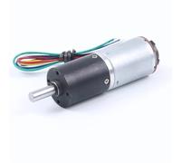 BVTUCMDY 12V 4W 24V 5W Planetary Gear DC Gear Motor with Encoder Diameter24mm Speed Measuring Code Disc 24GP-370B(4mm motor,12V 19RPM)