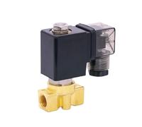BVTUCMDY PU Series PU-03/04/05/06 Normally Close 2 Way Direct Actuated Mini Brass Water Solenoid Valve 1/4 BSP Thread D14511 Coil(NBR-110V-PU-05)