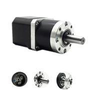 BVUYQAPIG 42MM Planetary Reducer Brushless DC Gear Motor 24V 45W High-Strength Steel 8MM/10MM/Keyway Shaft 61mm(Round -10MM-Keyway,1 Ratio 47)
