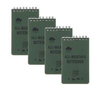 Bvxchg 4Pcs Waterproof Notebook, 3x5in Mini Pocket Notebook, Small Water-proof Spiral Notepad, Write in the Rain Notebooks, All Weather Memo Pads for Outdoor Home Office School