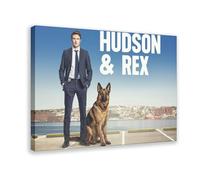 BVXHZOTB Tv Series Poster Hudson And Rex Canvas Poster Wall Art Decor Print Picture Paintings for Living Room Bedroom Decoration 12x18inch(30x45cm)