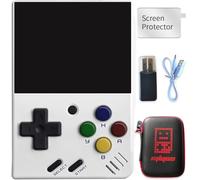 BVXZIOP Miyoo Mini V4 Retro Handheld Game Console, 2.8 Inch IPS Screen, 128GB Card, 12000+ Games, Linux System (White, 128G)